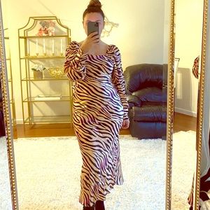 Silky ASOS midi dress